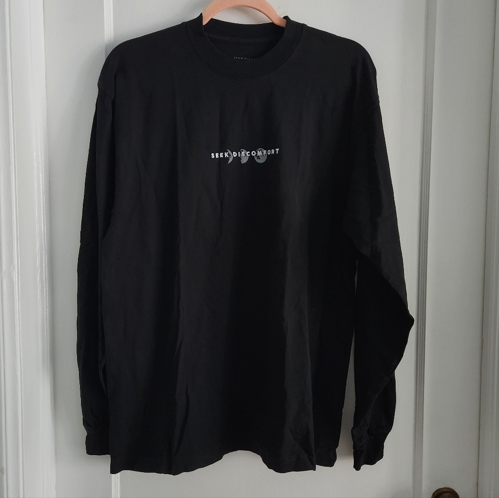 Seek Discomfort Moon Shot Drop Long Sleeve Tee Shirt